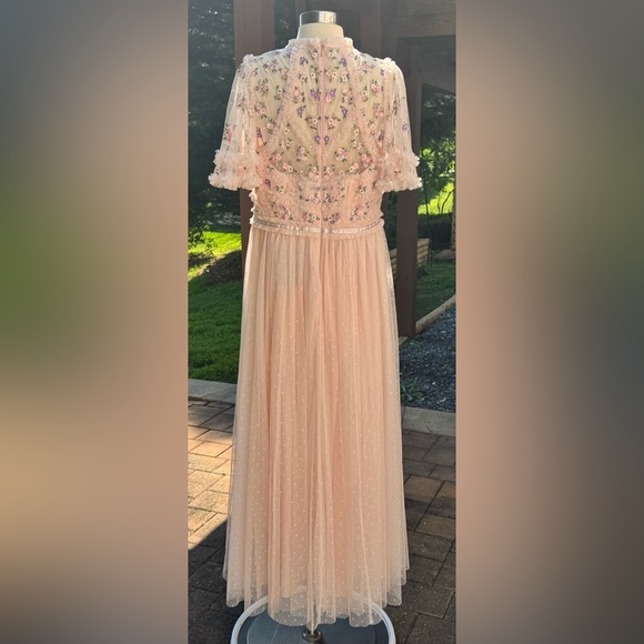 New BHLDN Needle & Thread Ophelia Bodice Ankle Gown Size 12- Pink - Picture 2 of 5